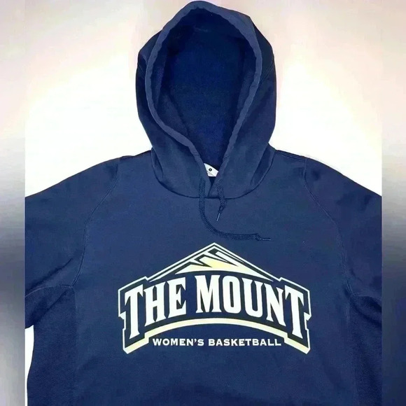 Nike The Mount Womens Basketball Navy Hoodie size Small - Picture 3 of 6